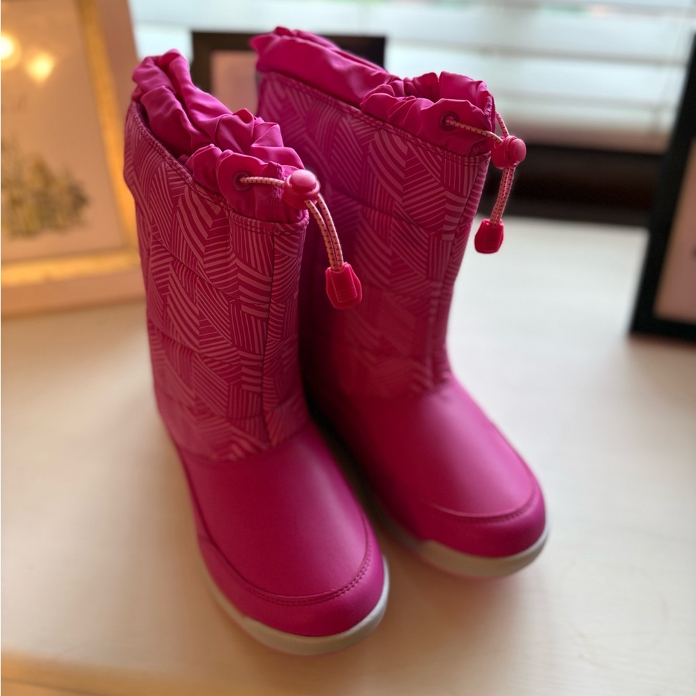 Lands' End Pink Kids Rain & Snow Boots